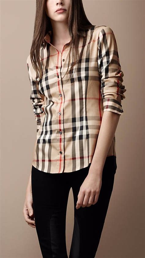 camisa burberry mujer original|burberry camisa masculina.